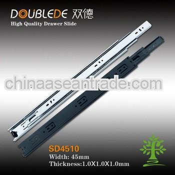 drawer slides /cabinet hardware/3-fold 45mm drawer slide parts