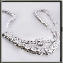 Marquise Diamond Necklace White Gold