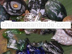 Sterling Silver Ring On Mineral Water Stone