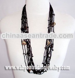 glass beads necklace
