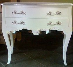 CMD-9026 Indonesia 2 Drawers Antique Wooden Commode