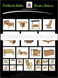 Teak garden furniture
