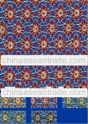 Rigid All-Over Polyester / Nylon Knitted Mesh Raschel Lace