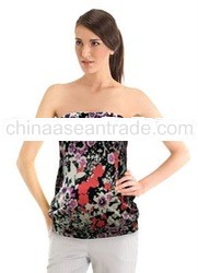 Floral Print Bandeau Top