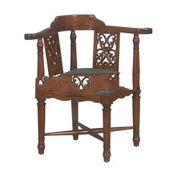 New French Carved Corner Chair Single Seat