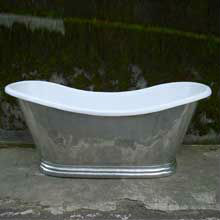 Copper Bathtub with white powder coating