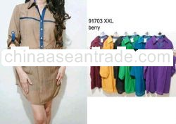 Simple Line Collar Blouse