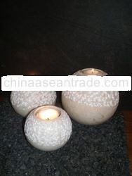 Marble Ball Candle Holder