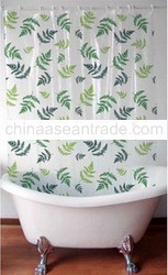 Fern Leaves Design Shower Curtain