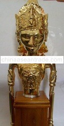 Gold Plated Statue Of Batara Rama And Dewi Shinta