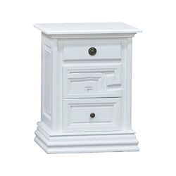 Elegance 3 Drawers Bedside Table