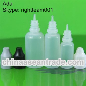 e-liquid bottle with CP/TE caps