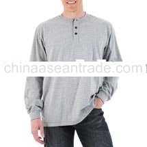 MEN'S - L / SLV HENLEY SWEATSHJIRT PULL-OVER