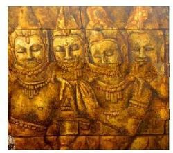 Buddha relief2 Painting