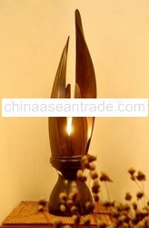 Lamp Cocoleaf stand wood