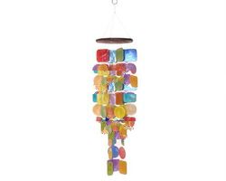 RAINBOW CAPIZ SHELL CHIME