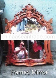 Hand-carved Framed Mirror