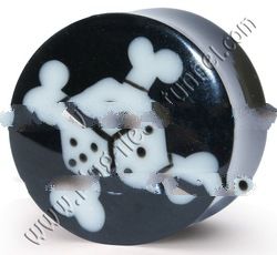 Organic Flesh Tunnel, Plug, Expander from Horn, Bone, Wood, Resin