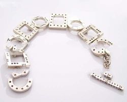 Silver Engrave Bracelet