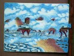 Jade stone handicraft Painting