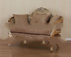 Gilt Furniture - Gold Gilt Sofa with Silk
