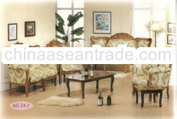 Teak Sofa Set Classic Design Romawi Syailendra 3 , Indoor Furniture
