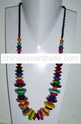 Wood beads necklaces