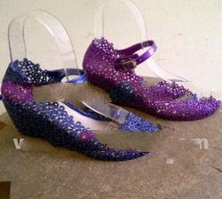 2012 Hot sell ladies jelly wedges shoes