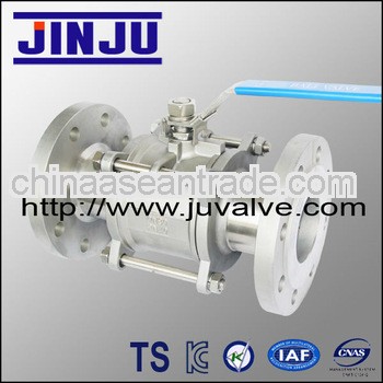 electric water mini ball valve manufacturer 3pc flanged body