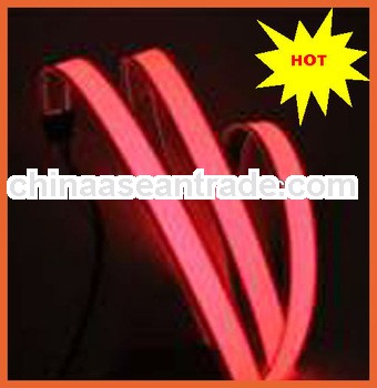 electroluminescent tape glowing neon flashing tape,flashing el tape,el strip light