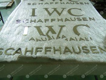 electroplate laser cut letters