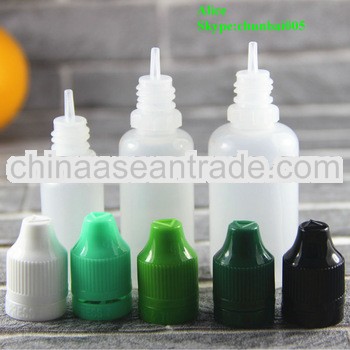 eliquid flavors dropper bottle childproof tamper cap 10ml 20ml 30ml with long tip TUV/SGS certificat