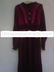 Embroidered Denim Softjean robe Blunglon IM1