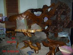 Jati root soild furniture