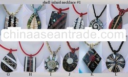 shell inlaid necklace