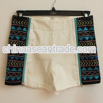 embroidered elegant fashion girls short pants