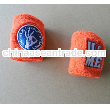 embroidery terry cotton wristband