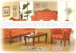 Teak Sofa Set Classic Design Romawi Mawar Indoor Furniture