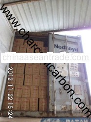 Shipment of cube shisha charcoal on November