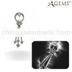 PD1654A 18k gold energized diamond pendant