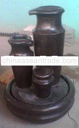 SET OF 3 VASE GARDEN WATER FOUNTAIN