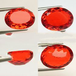 11 cts Huge Oval (18x13 mm) Lab Simulated Orange Fire Opal AAA