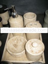 Marble Bathroom Accessories Set