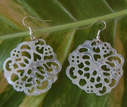earring from mother of pearl
