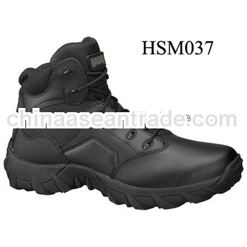 excellent quality black camping riot police used Magnum police boots