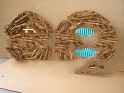 Rustic Root Round Mirror