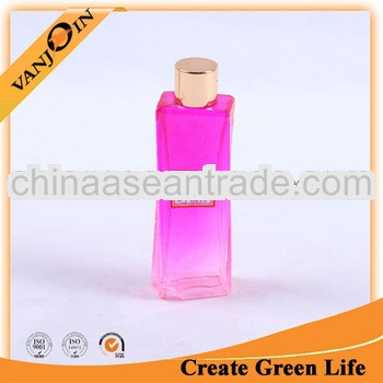 exquisite long shaped colored red glass bottle for liquid cosmetics