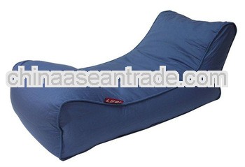 extra long Cotton Boutique beanbag Lounger Blue