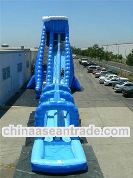 extraordinary single lane inflatable giant water slide