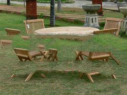 Teak garden Furniture Round Table 120